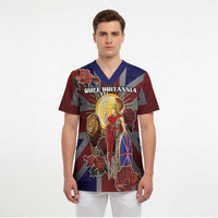 British Empire Scrub Top Rule Britannia - Wonder Print Shop