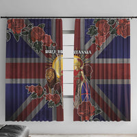 British Empire Window Curtain Rule Britannia - Wonder Print Shop