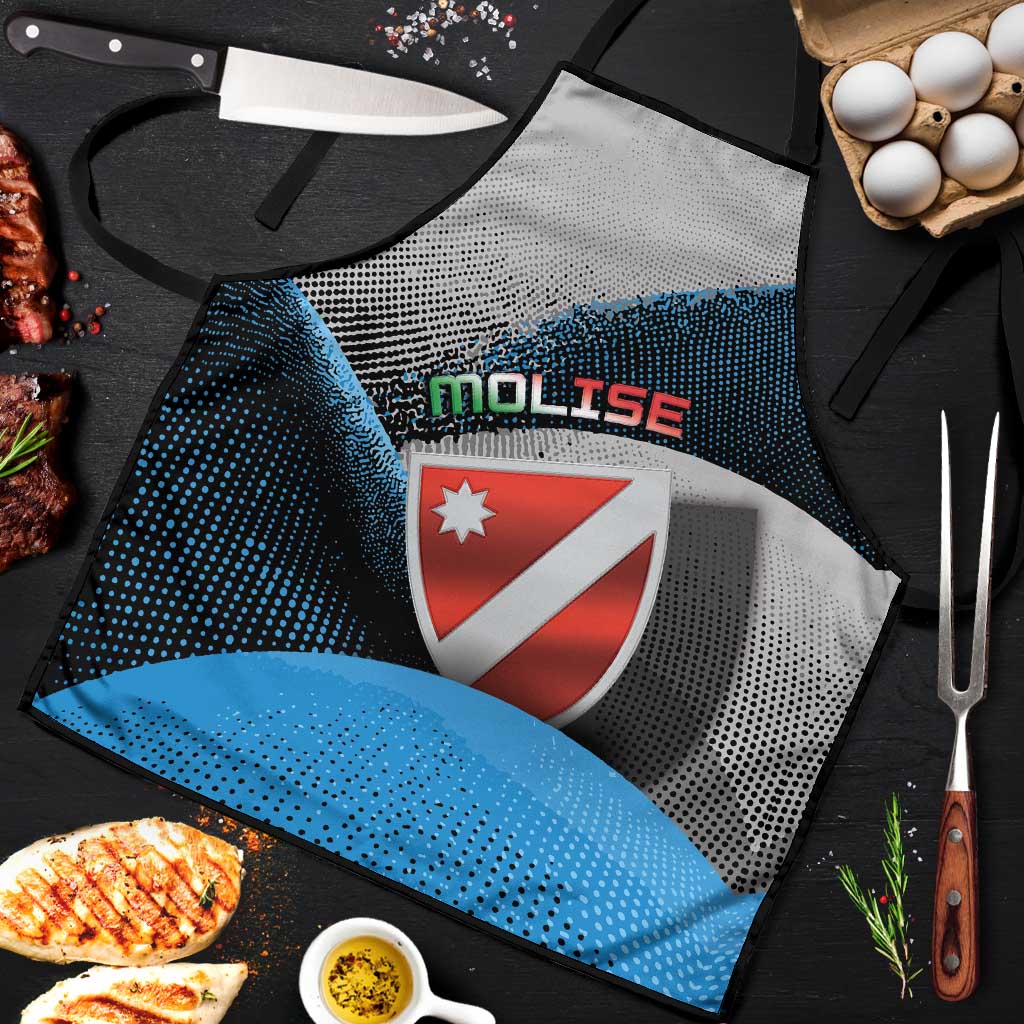 Italy Molise Apron Coat Of Arms With Dynamic Dot Patterns