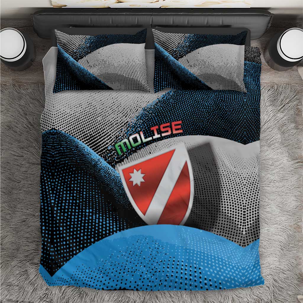 Italy Molise Bedding Set Coat Of Arms With Dynamic Dot Patterns