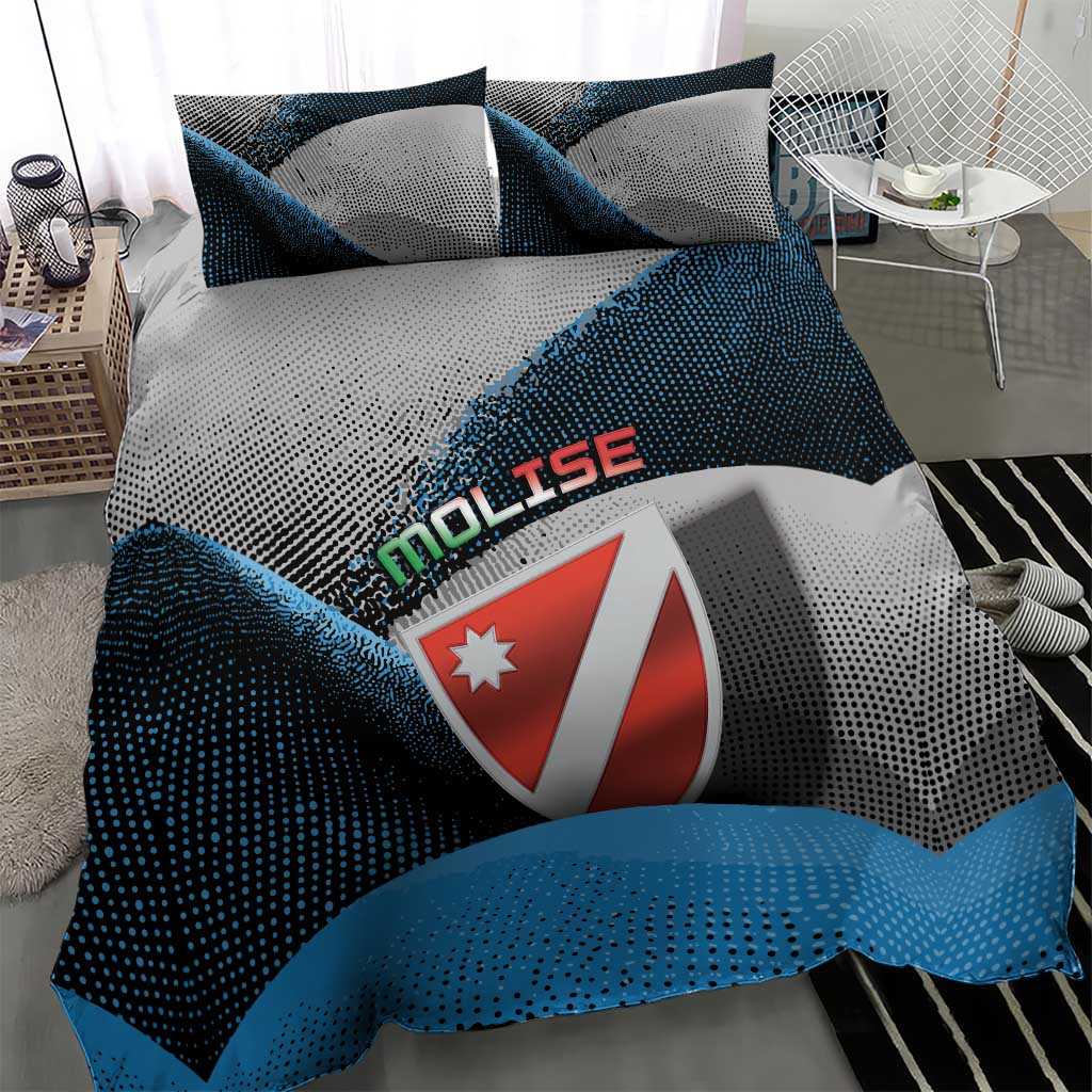 Italy Molise Bedding Set Coat Of Arms With Dynamic Dot Patterns