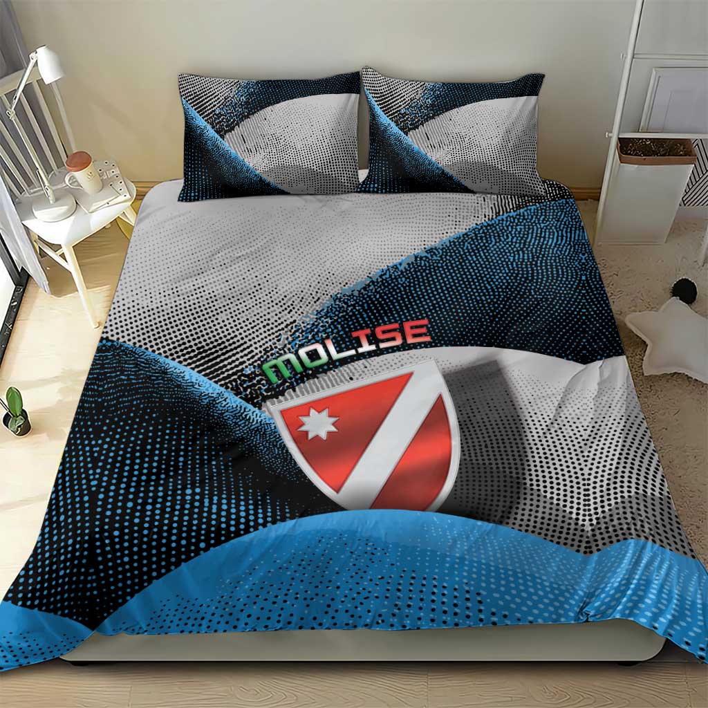 Italy Molise Bedding Set Coat Of Arms With Dynamic Dot Patterns