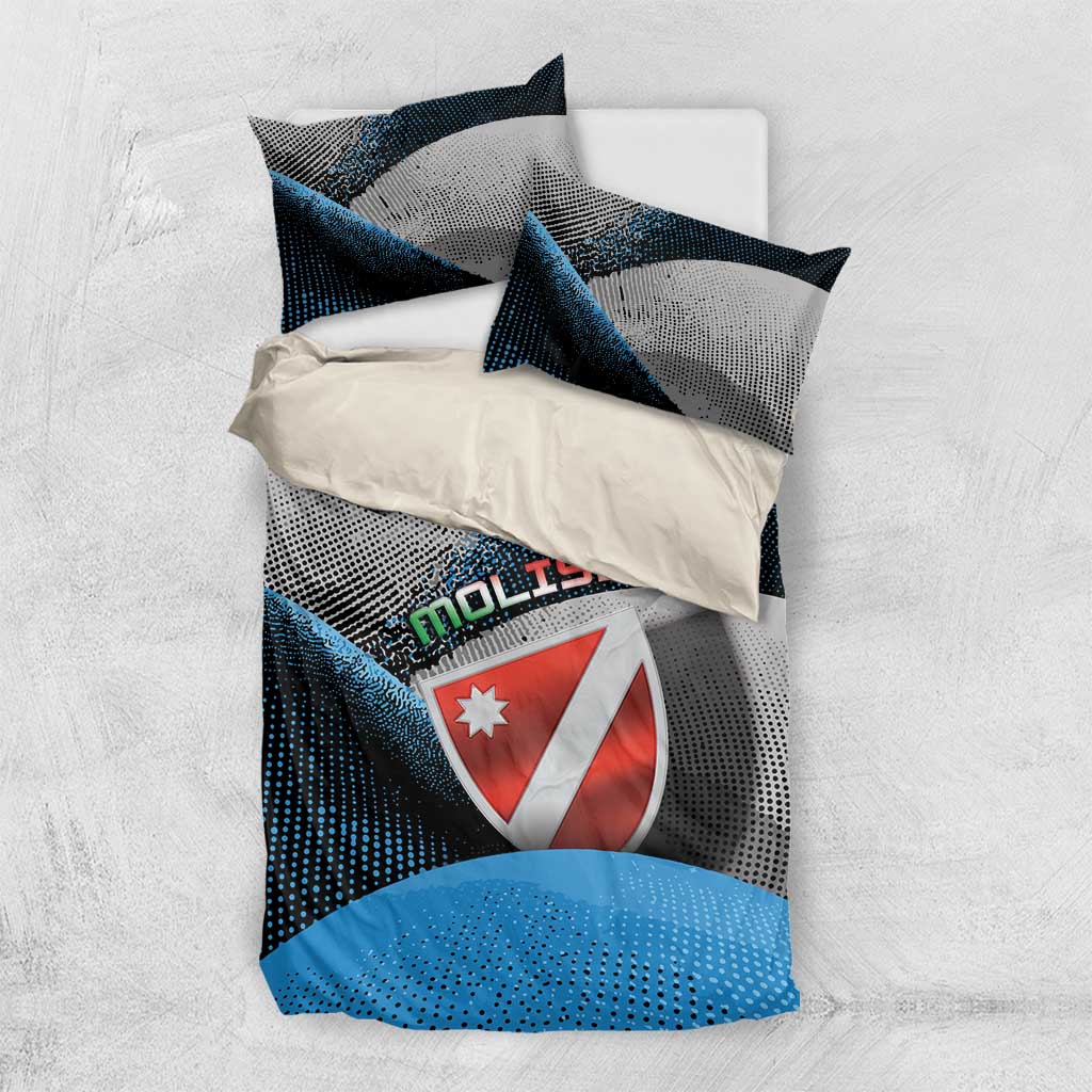 Italy Molise Bedding Set Coat Of Arms With Dynamic Dot Patterns