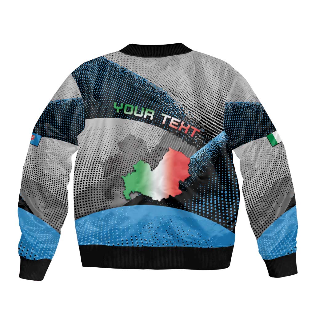 Personalized Italy Molise Bomber Jacket Coat Of Arms With Dynamic Dot Patterns