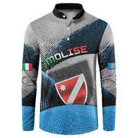 Personalized Italy Molise Button Sweatshirt Coat Of Arms With Dynamic Dot Patterns