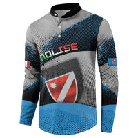 Personalized Italy Molise Button Sweatshirt Coat Of Arms With Dynamic Dot Patterns