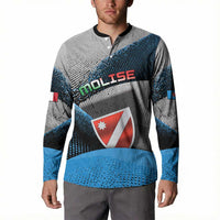 Personalized Italy Molise Button Sweatshirt Coat Of Arms With Dynamic Dot Patterns
