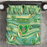 Italy Umbria Bedding Set Flag Emerald Heart Candy