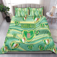 Italy Umbria Bedding Set Flag Emerald Heart Candy