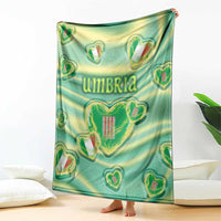 Italy Umbria Blanket Flag Emerald Heart Candy