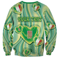 Personalized Italy Umbria Sweatshirt Flag Emerald Heart Candy