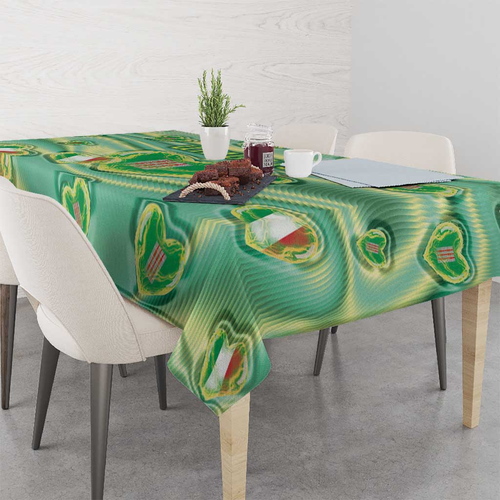 Italy Umbria Tablecloth Flag Emerald Heart Candy