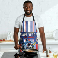 Cape Verde Football Apron Monster Blue Shark Striped Style