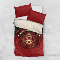 Egypt Football Bedding Set Tribal Eagle With Ancient Egyptian Patterns