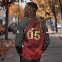 Custom Egypt Football Sweatshirt Tribal Eagle With Ancient Egyptian Patterns