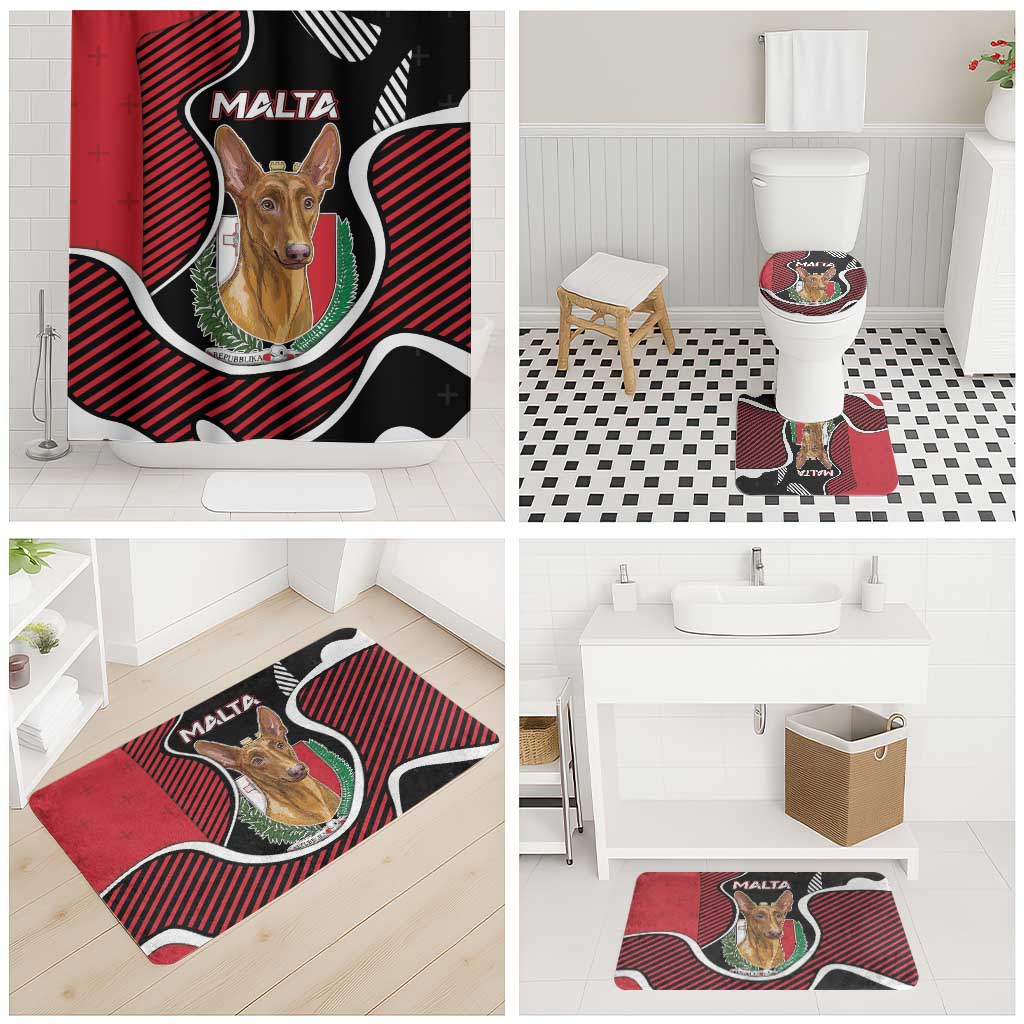 Malta Bathroom Set Pharaoh Hound In Coat Of Arms - Wonder Print Shop
