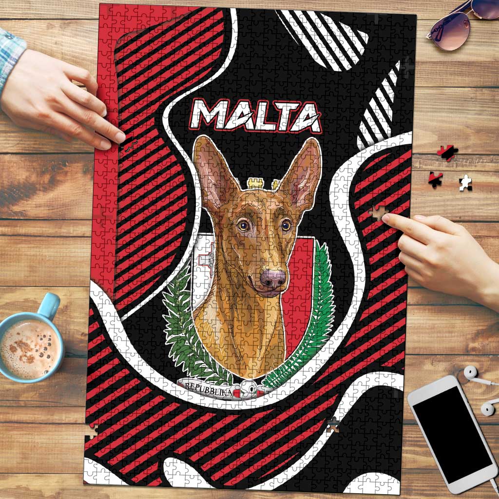 Malta Puzzle Pharaoh Hound In Coat Of Arms - Wonder Print Shop