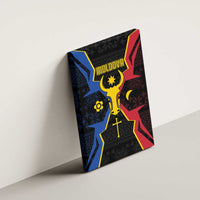 Moldova Canvas Wall Art The Aurochs Symbol With Patterns - Wonder Print Shop