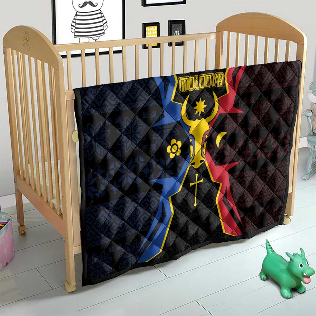 Moldova Quilt The Aurochs Symbol With Patterns - Wonder Print Shop