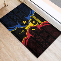 Moldova Rubber Doormat The Aurochs Symbol With Patterns - Wonder Print Shop