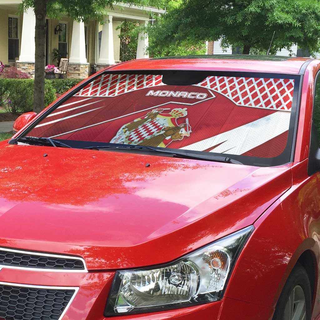 Monaco Auto Sun Shade Coat Of Arms Unique Style - Wonder Print Shop