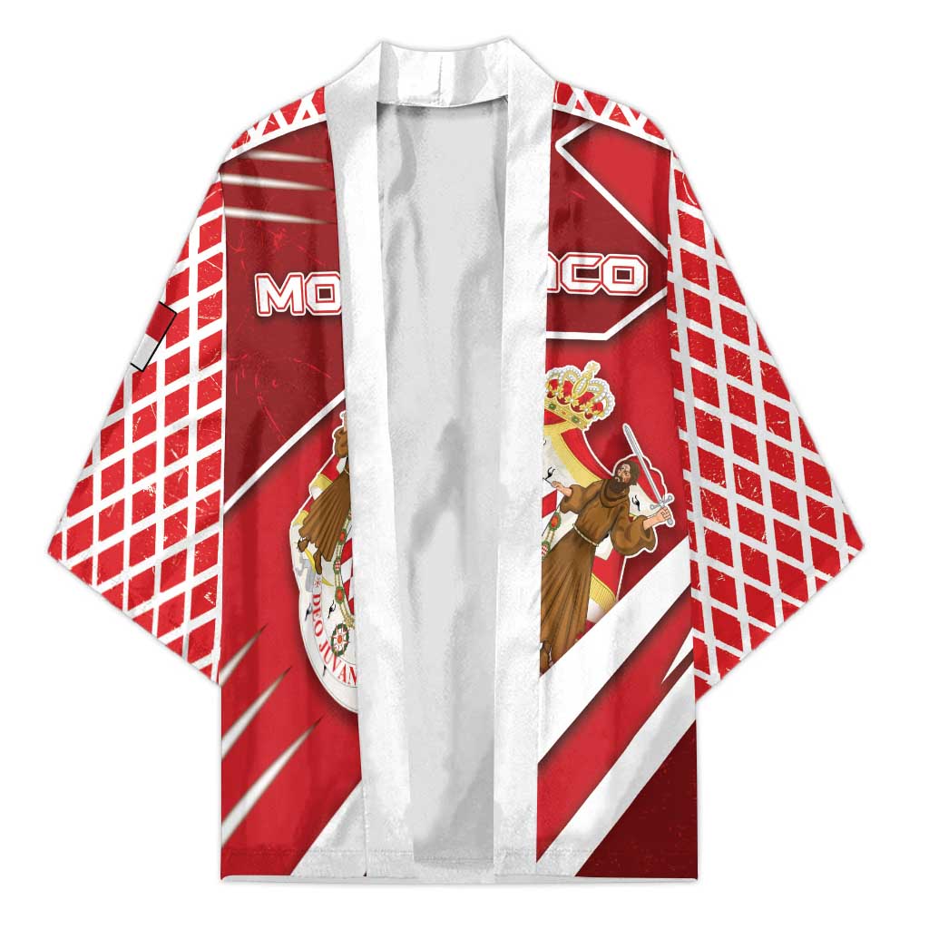 Personalized Monaco Kimono Coat Of Arms Unique Style - Wonder Print Shop