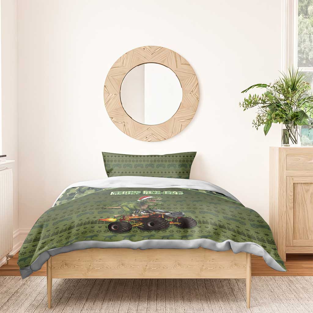 Dinosaur Christmas Bedding Set Merry Rexmas - Wonder Print Shop