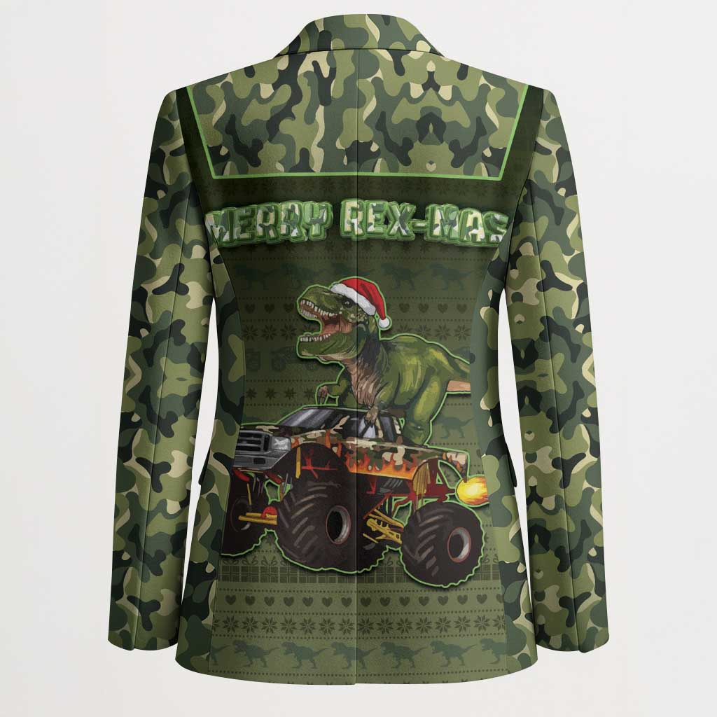 Dinosaur Christmas Blazer Merry Rexmas - Wonder Print Shop