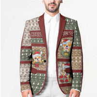 Personalized Corgi Christmas Blazer Merry Corgmas - Wonder Print Shop