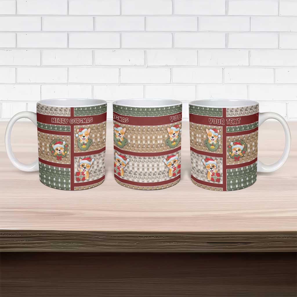 Personalized Corgi Christmas Ceramic Mug Merry Corgmas - Wonder Print Shop