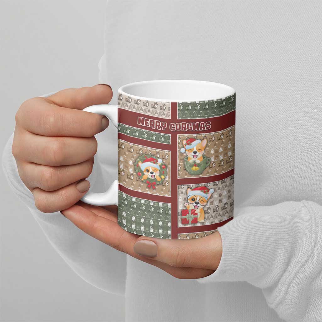 Personalized Corgi Christmas Ceramic Mug Merry Corgmas - Wonder Print Shop