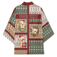 Personalized Corgi Christmas Kimono Merry Corgmas - Wonder Print Shop