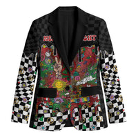 Hippie Christmas Blazer Doodle Style - Wonder Print Shop