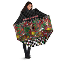Hippie Christmas Umbrella Doodle Style - Wonder Print Shop