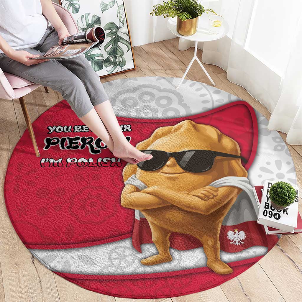 Poland Round Carpet The Cool Pierogi Funny Style