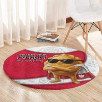 Poland Round Carpet The Cool Pierogi Funny Style