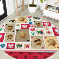 Poland Round Carpet Pierogi Tysiac 1000
