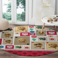 Poland Round Carpet Pierogi Tysiac 1000