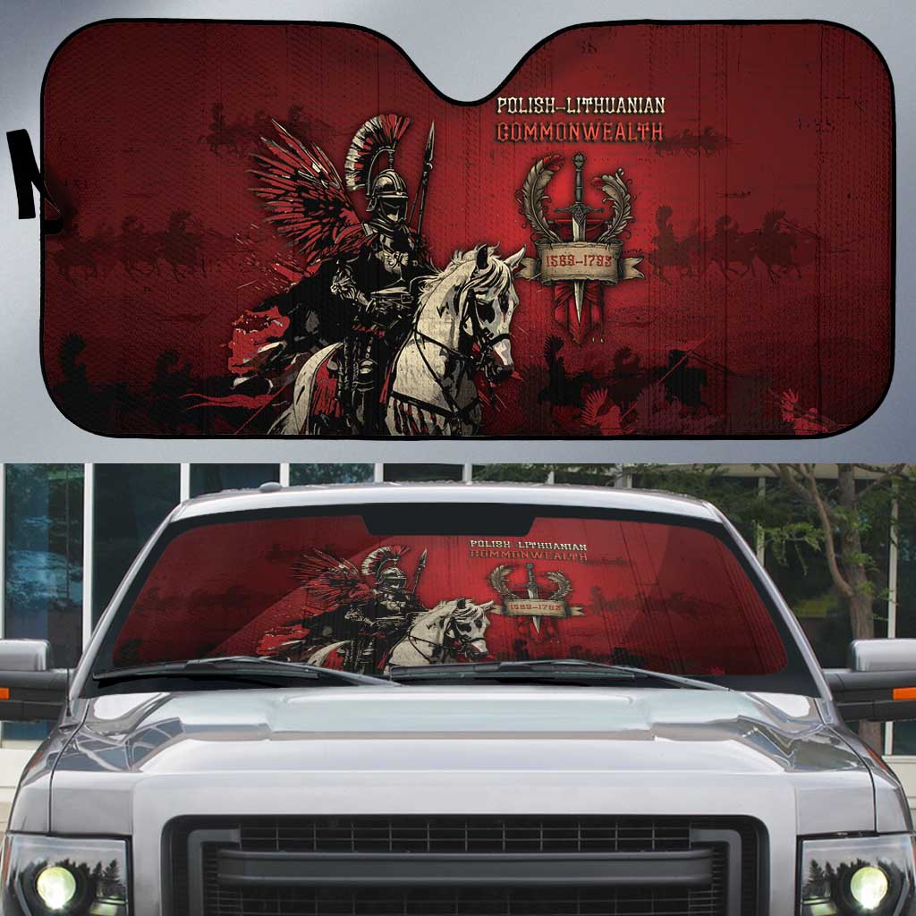 Polish Lithuanian Commonwealth Auto Sun Shade Winged Hussar Warrior Battle Of Vienna