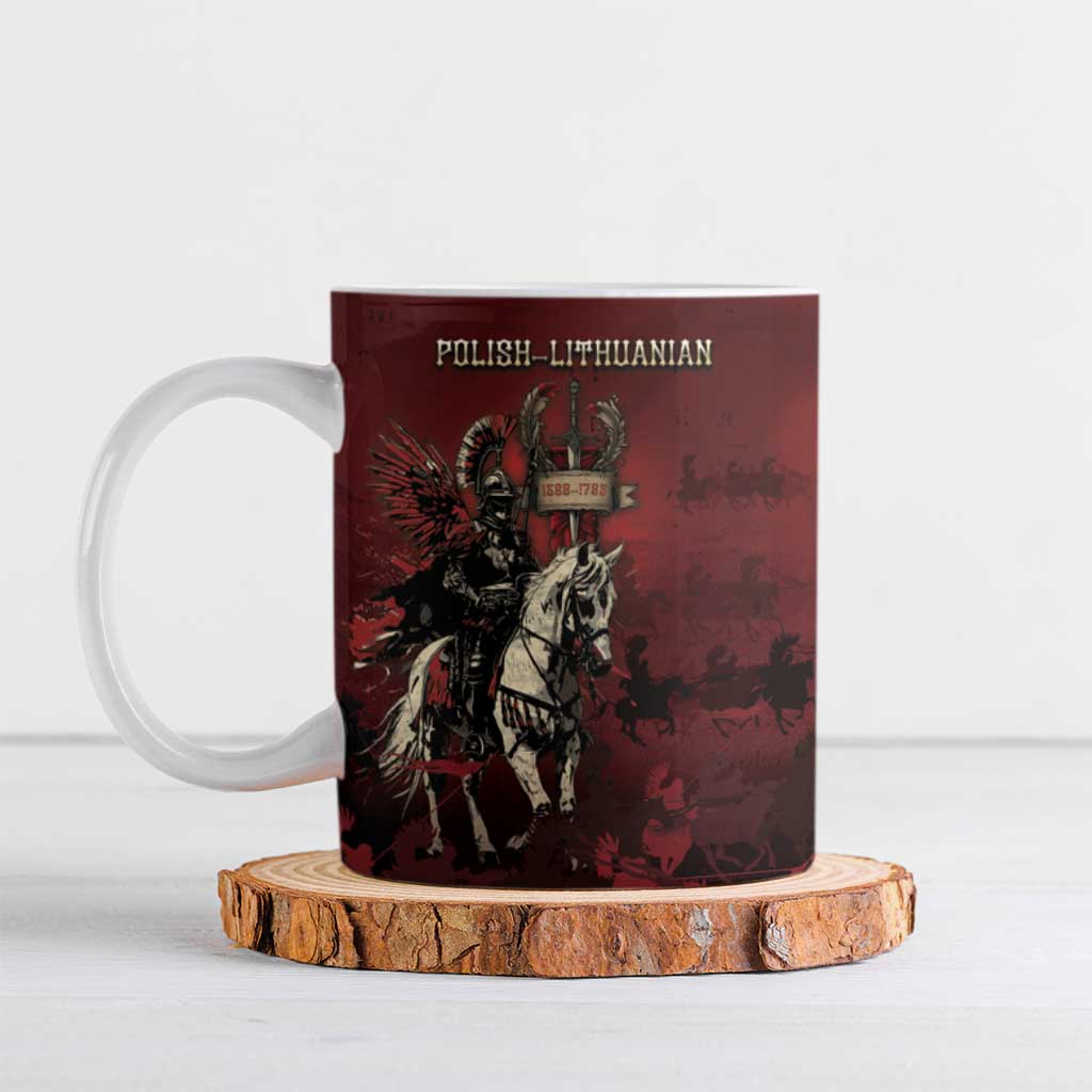 Polish Lithuanian Commonwealth Ceramic Mug Winged Hussar Warrior Battle Of Vienna