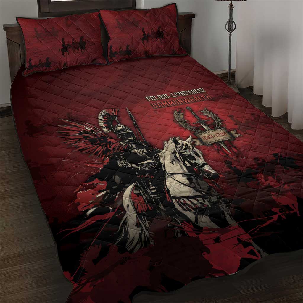 Polish Lithuanian Commonwealth Quilt Bed Set Winged Hussar Warrior Battle Of Vienna