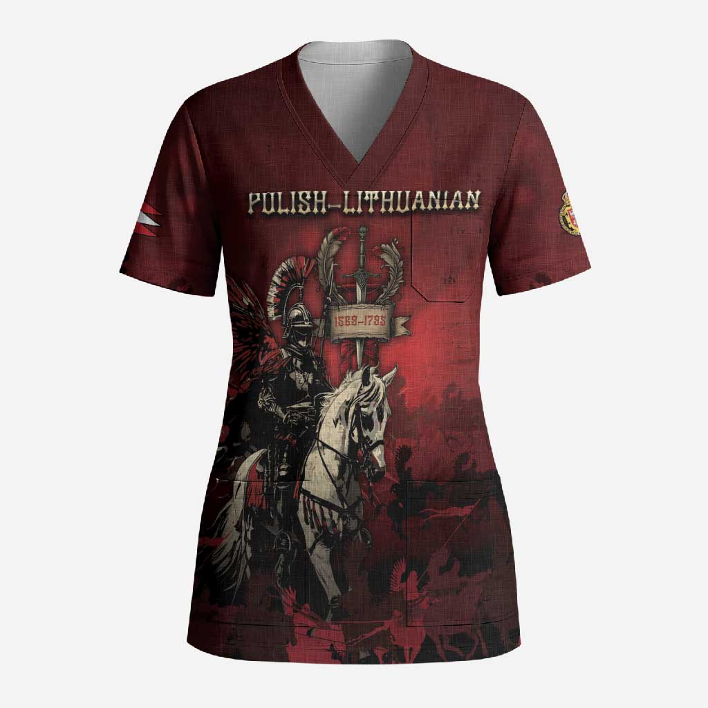 Polish Lithuanian Commonwealth Scrub Top Winged Hussar Warrior Battle Of Vienna