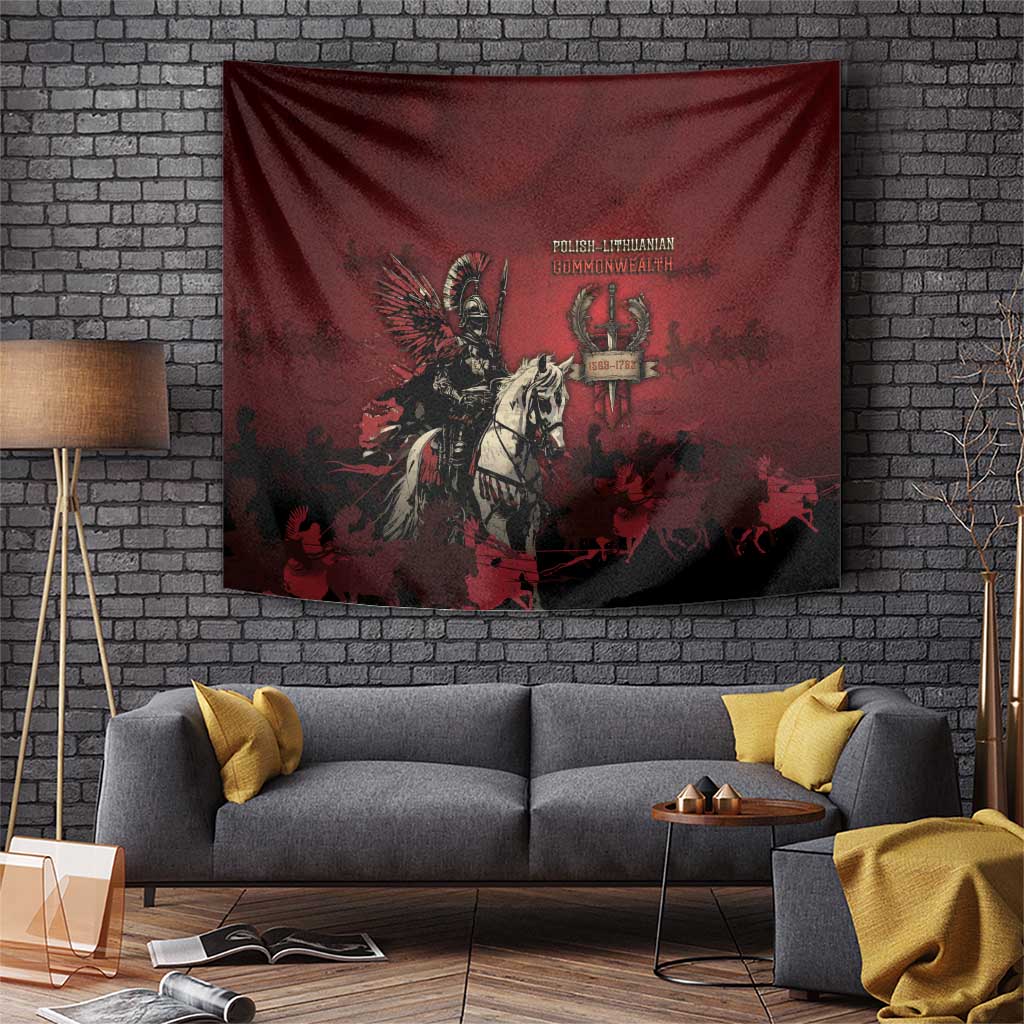Polish Lithuanian Commonwealth Tapestry Winged Hussar Warrior Battle Of Vienna