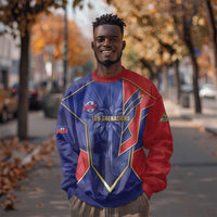 Custom Afro-Haitians Football Sweatshirt Haitian Palm Tree Unique Style