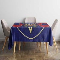 Custom Afro-Haitians Football Tablecloth Haitian Palm Tree Unique Style