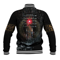 Egypt Djed Baseball Jacket Glow Smoky Dark Style