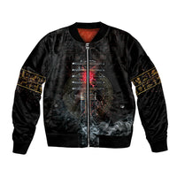 Egypt Djed Bomber Jacket Glow Smoky Dark Style