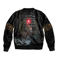 Egypt Djed Bomber Jacket Glow Smoky Dark Style