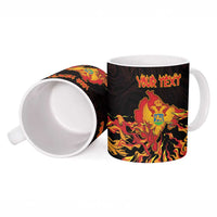 Personalized Montenegro Ceramic Mug Coat Of Arms Fire Style - Wonder Print Shop
