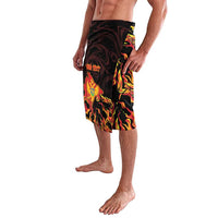 Personalized Montenegro Lavalava Coat Of Arms Fire Style - Wonder Print Shop